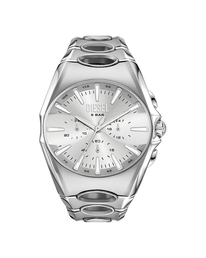 Diesel Chronograph D-Curve Silber