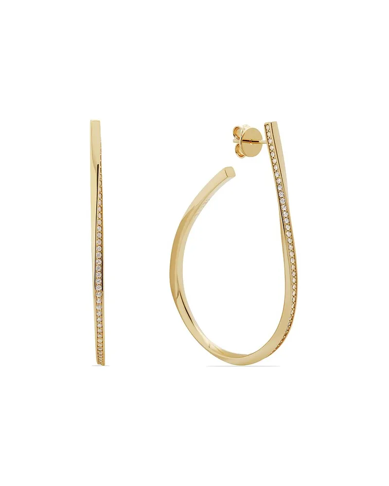 JETTE Ohrhänger TWISTED Gelbgold