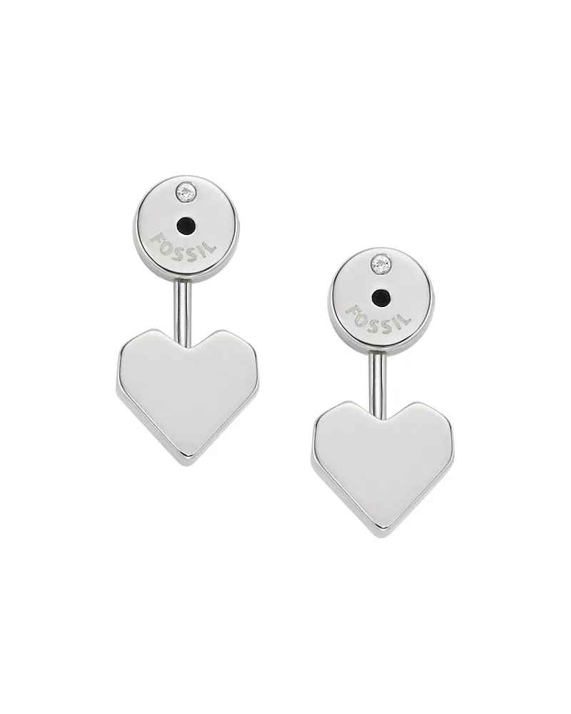 Fossil Ohrstecker Silber