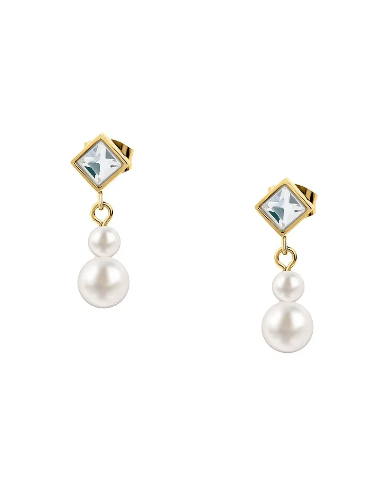 Karl Lagerfeld Ohrstecker Pearl Gelbgold
