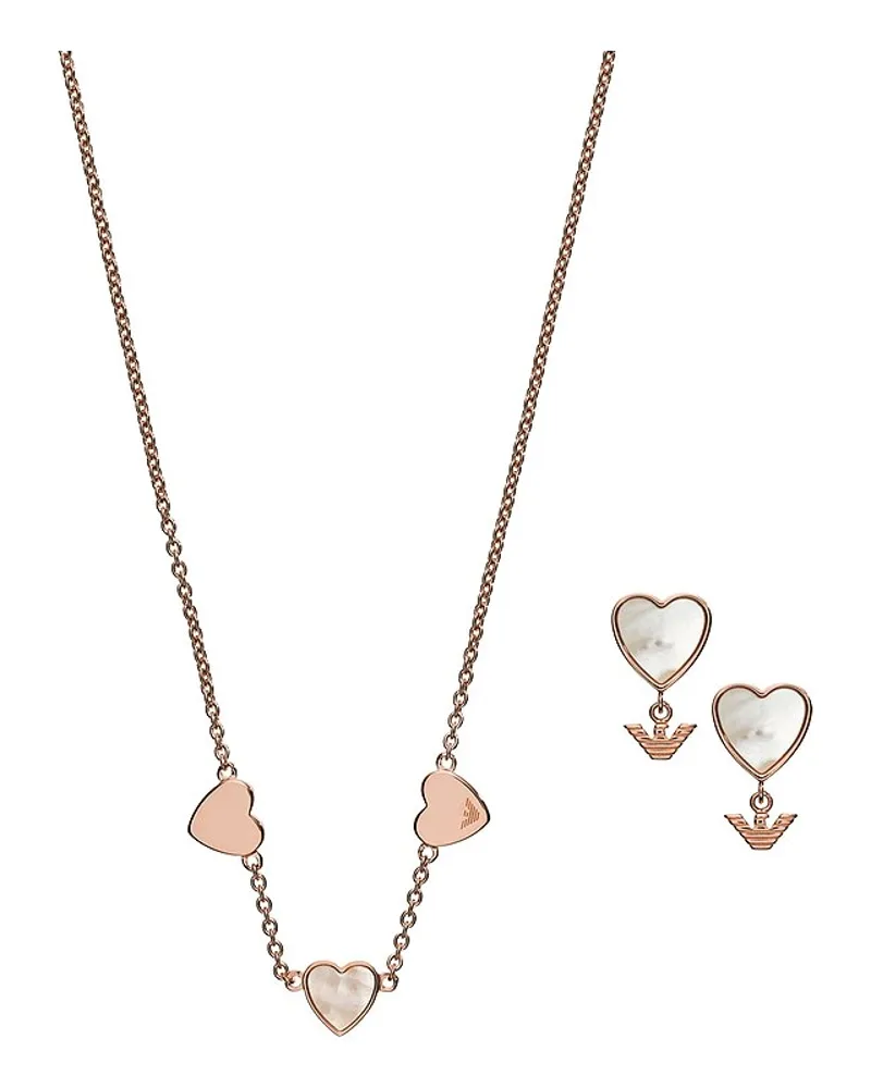 Emporio Armani Schmuck-Set Roségold