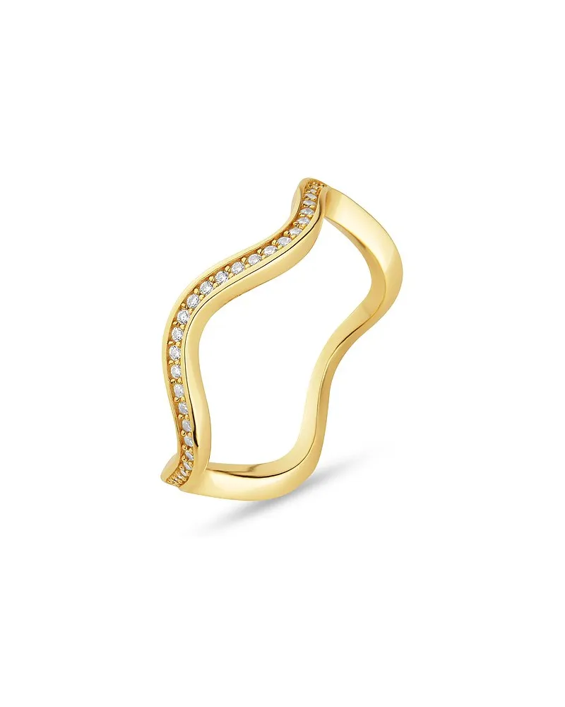 JETTE Damenring WAVES Gelbgold