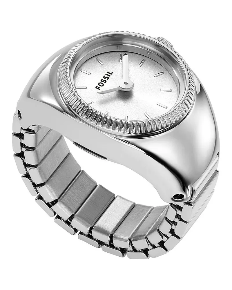 Fossil Damenuhr Watch Ring Silber