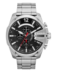 Diesel Chronograph Mega Chief Silber