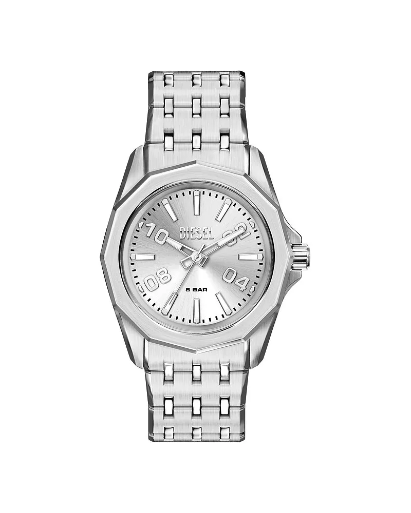Diesel Herrenuhr Stinger Silber