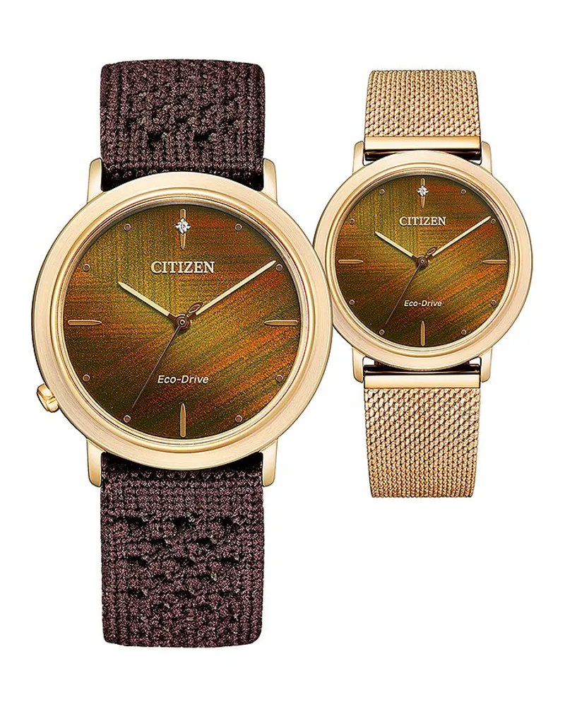 Citizen Uhren-Set inkl. Wechselarmband Citizen L Eco Drive Gold