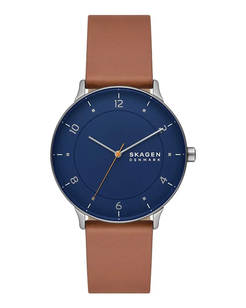 Skagen Herrenuhr Riis Silber