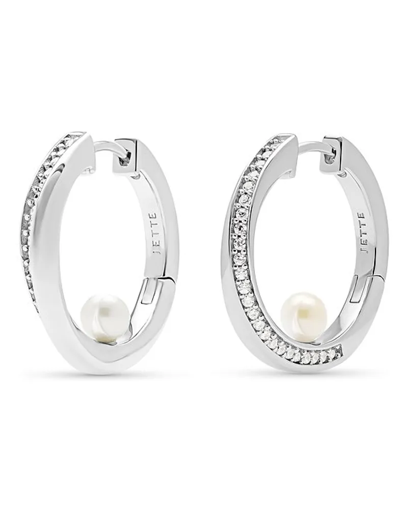 JETTE Creolen TWISTED Silber