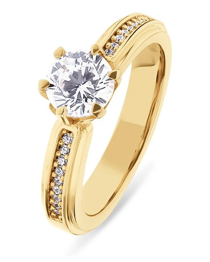 JETTE Damenring DIAMOND Gelbgold