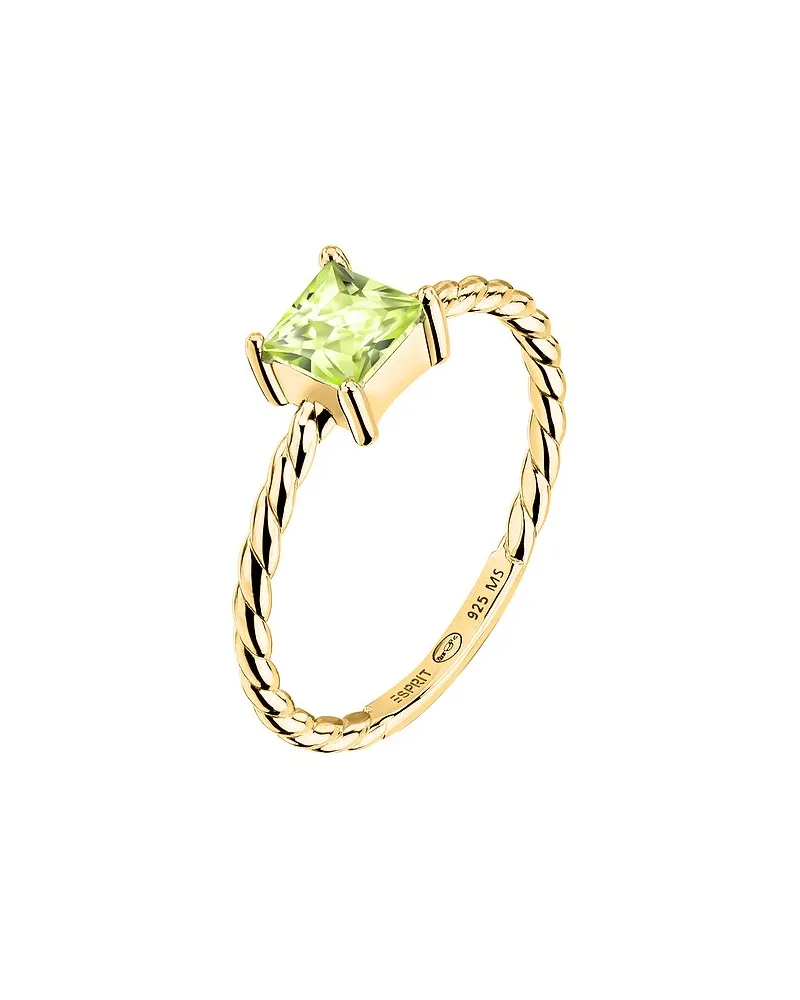 Esprit Damenring SQUARE COLORS Gelbgold