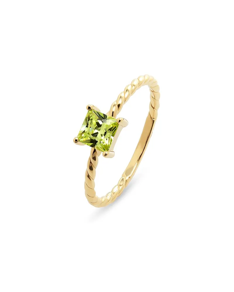 Esprit Damenring SQUARE COLORS Gelbgold