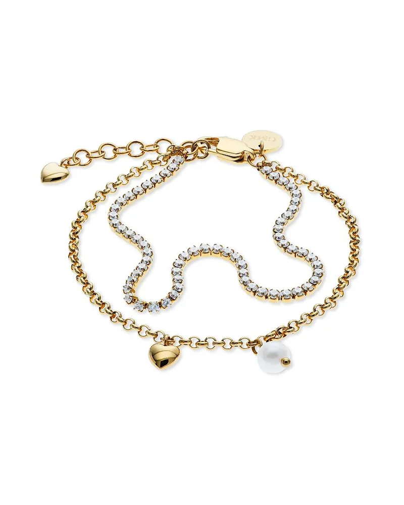 Guido Maria Kretschmer Armband PUFFY HEARTS Gelbgold