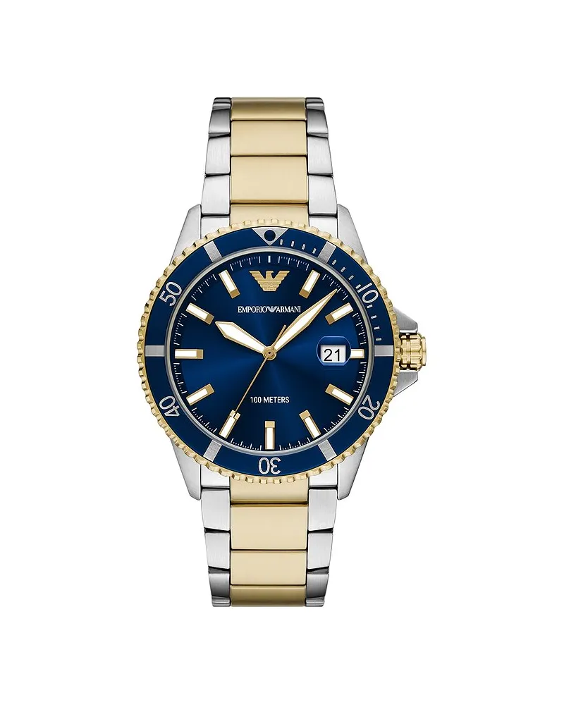Emporio Armani Herrenuhr Bicolor