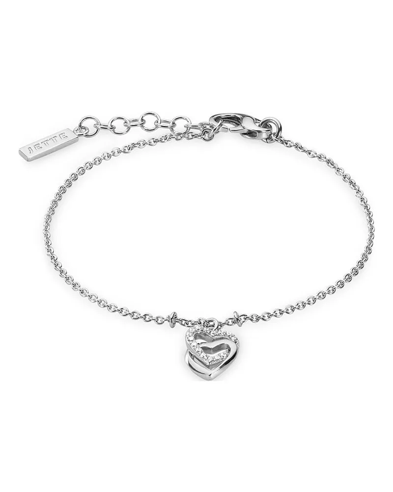 JETTE Armband SWING HEART Silber