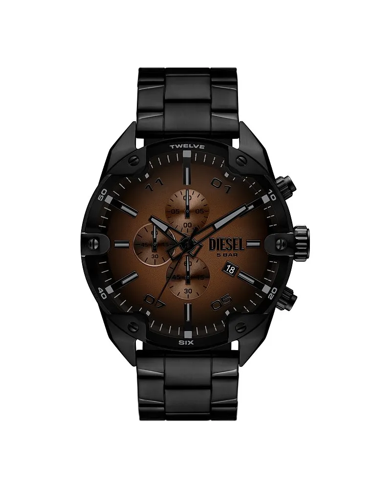 Diesel Chronograph Spiked Schwarz