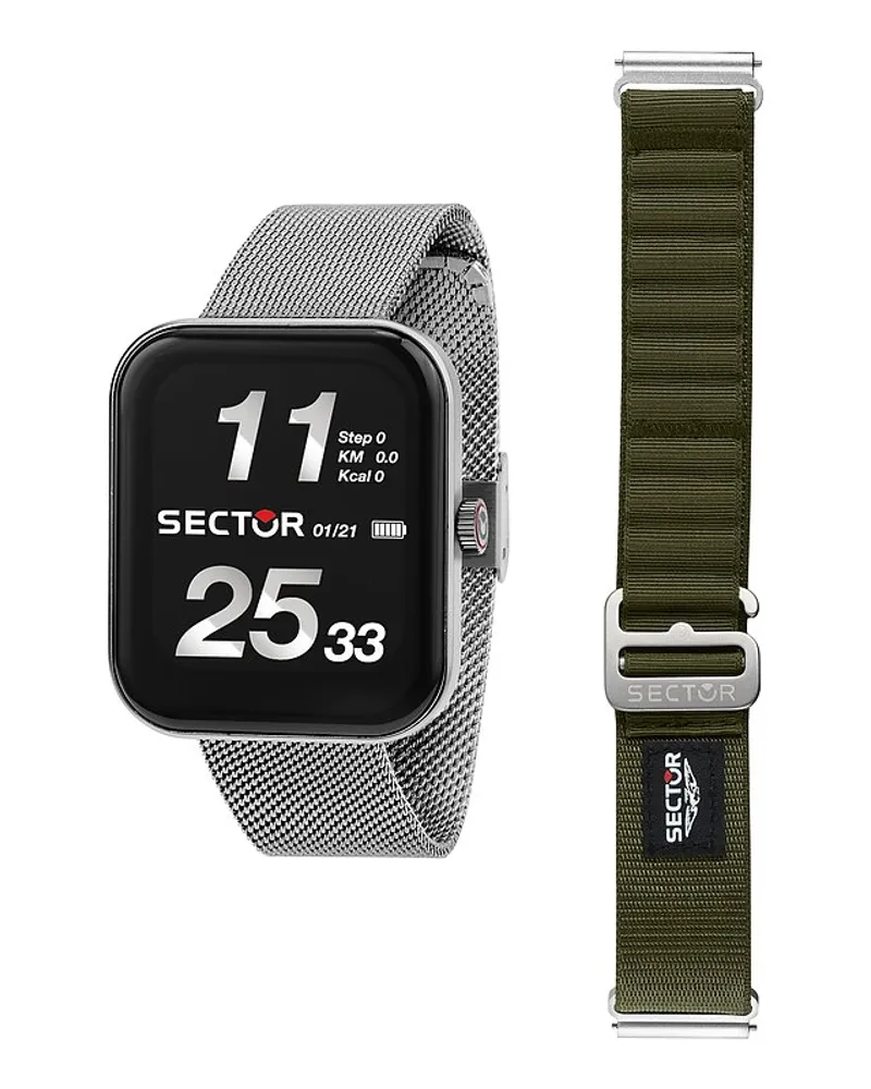 Sector  Uhren-Set inkl. Wechselarmband S-03 Pro Light Silber