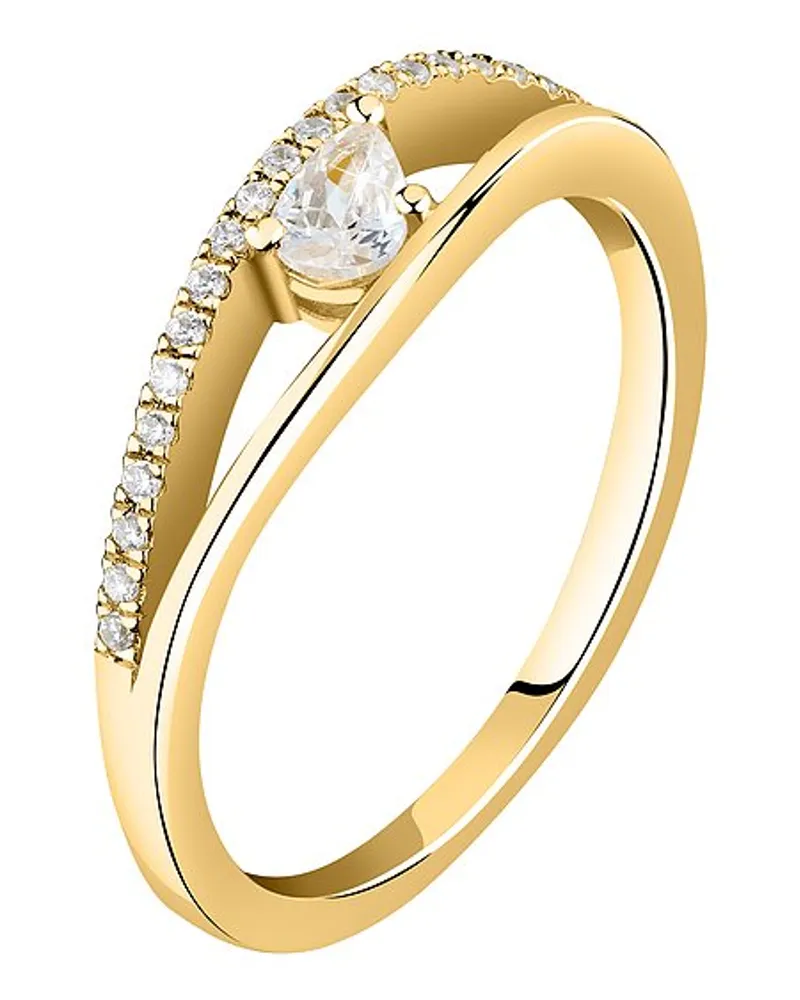 Live Diamond Damenring Gelbgold