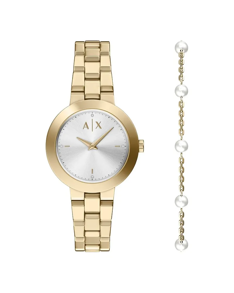 Armani Exchange Uhren-Set Gold