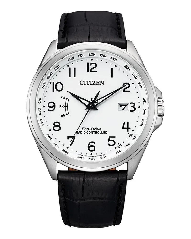 Citizen Herrenuhr Funkuhr Eco Drive Silber