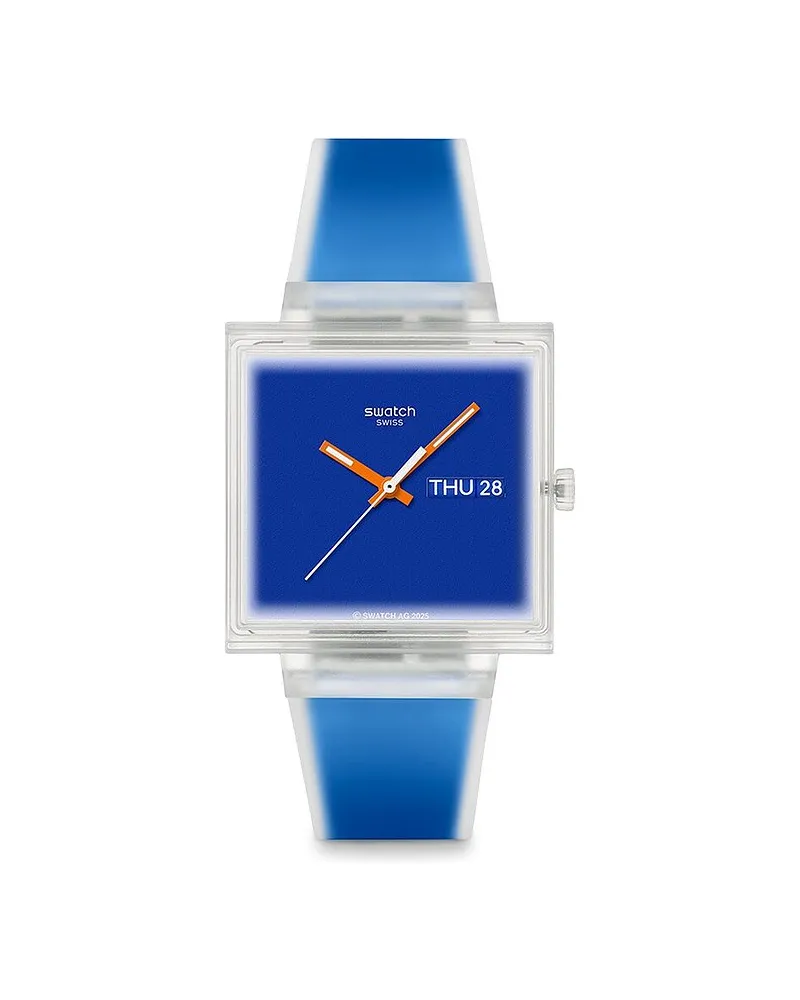 Swatch Unisexuhr 2607 WHAT IF?...JELLY Transparent