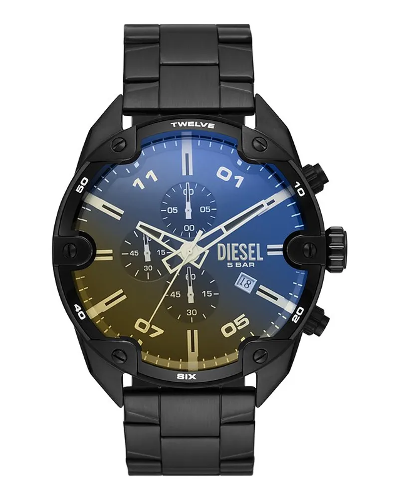 Diesel Chronograph Spiked Schwarz