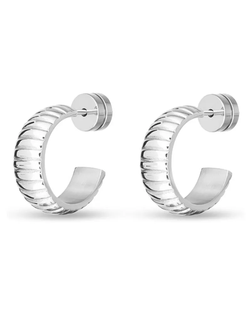 Esprit Creolen Structure Silber