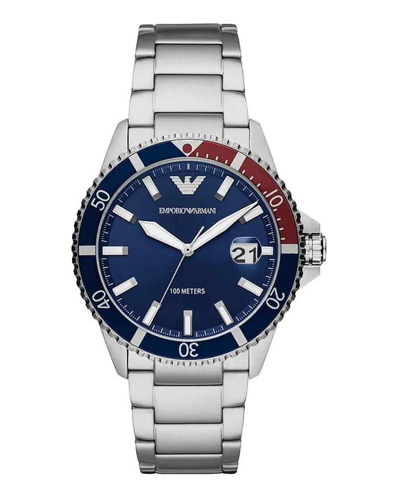 Emporio Armani Herrenuhr Silber