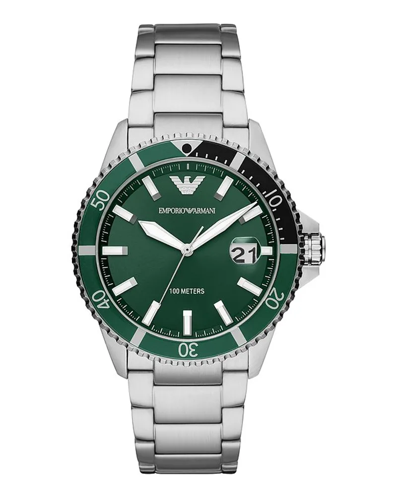 Emporio Armani Herrenuhr Silber