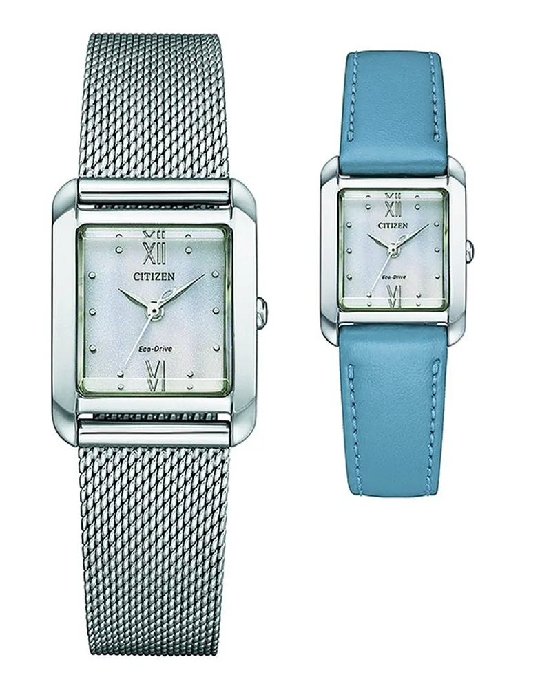 Citizen Uhren-Set inkl. Wechselarmband Elegant Eco-Drive Silber