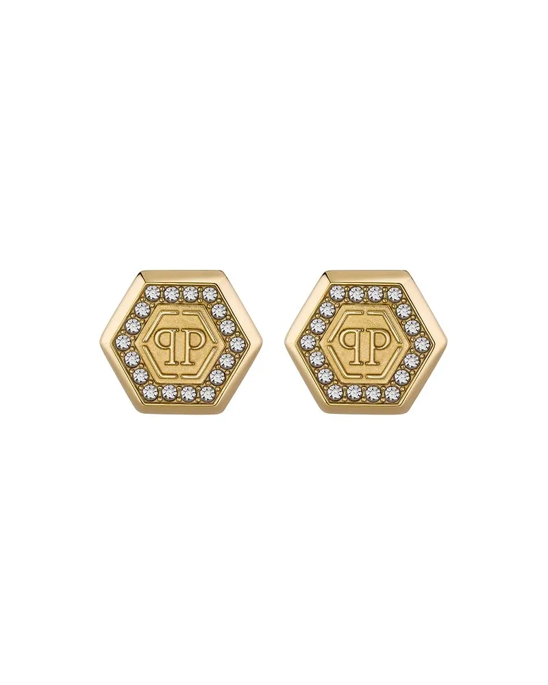 Philipp Plein Ohrstecker Gelbgold
