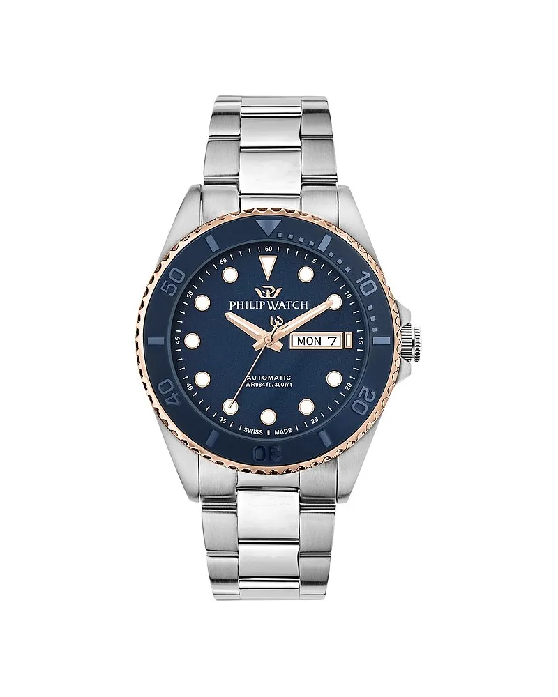 Philip Watch Herrenuhr Caribe Diving Silber