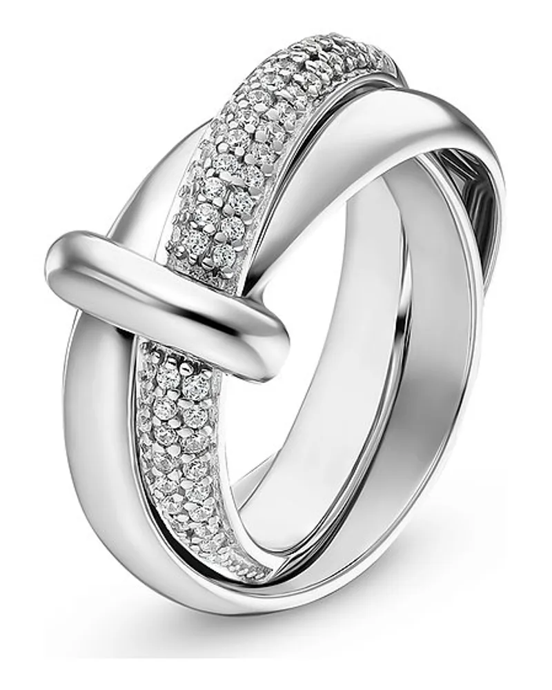 JETTE Damenring SWING 2.0 Silber