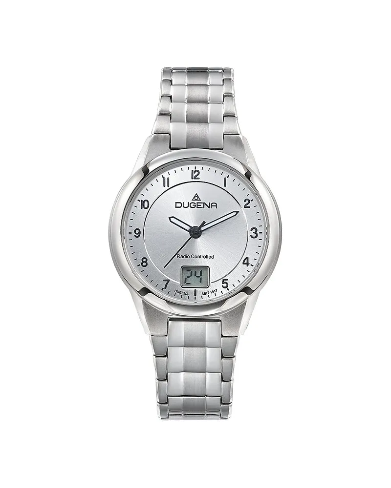 Dugena Damenuhr Gent Funk Silber
