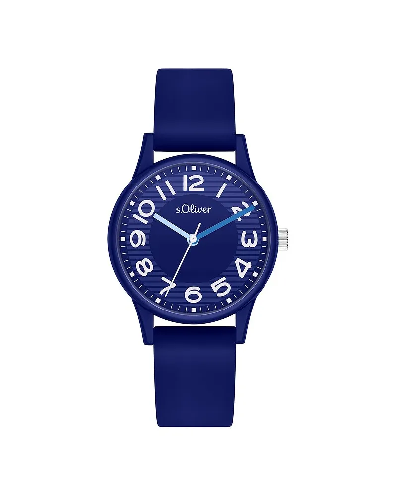 S.Oliver Damenuhr sportlich und cool Blau