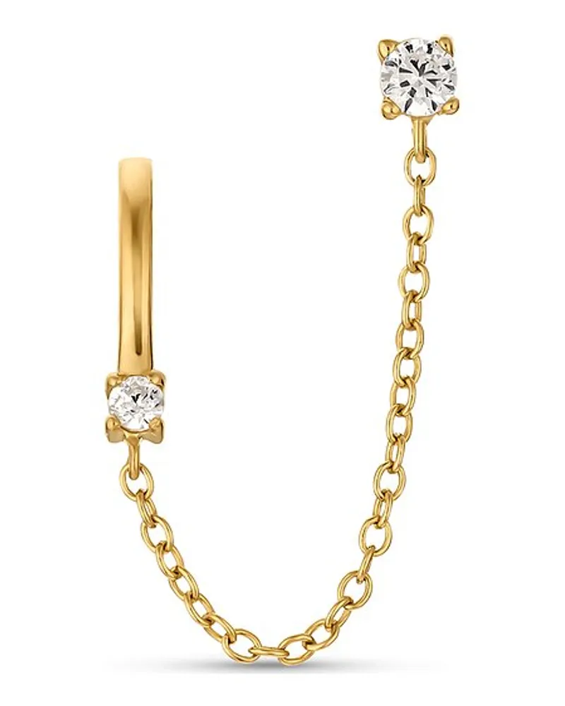 VALERIA Einzelner Ohrschmuck Gelbgold