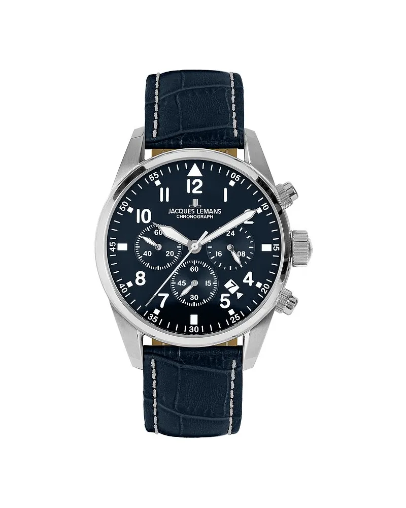 Jacques Lemans Chronograph Barcelona Silber