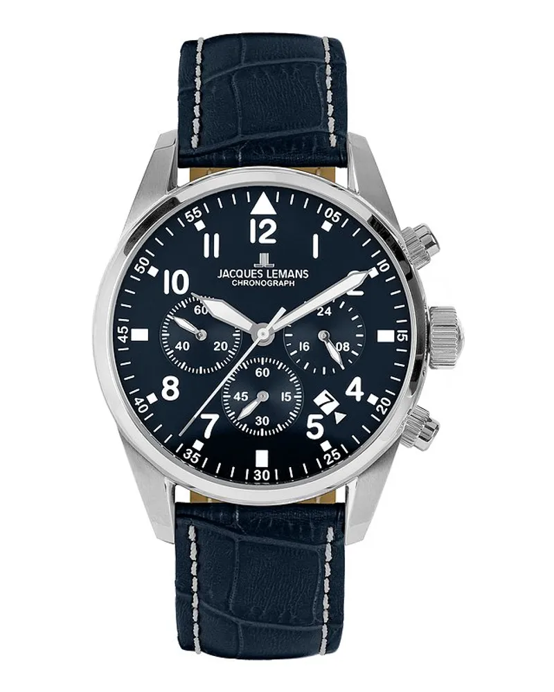 Jacques Lemans Chronograph Barcelona Silber