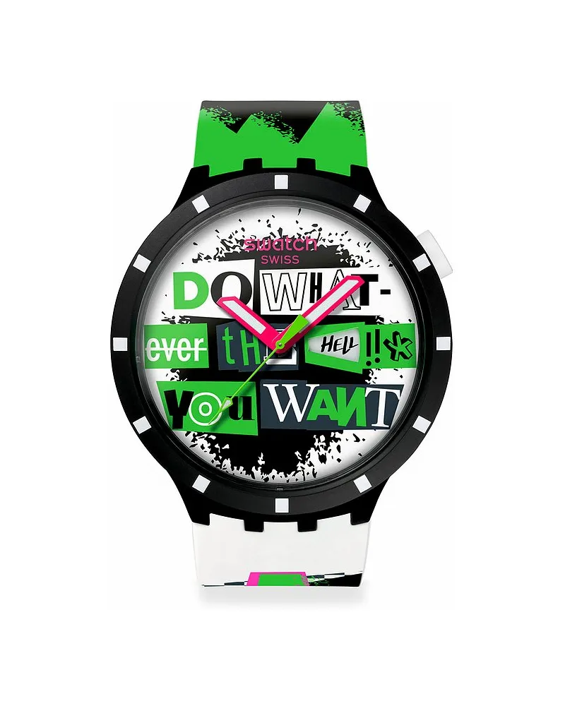 Swatch Unisexuhr 2507 SWATCH NO RULES Schwarz