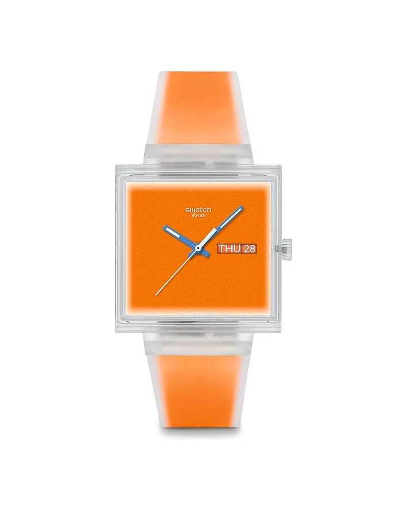 Swatch Unisexuhr 2607 WHAT IF?...JELLY Transparent