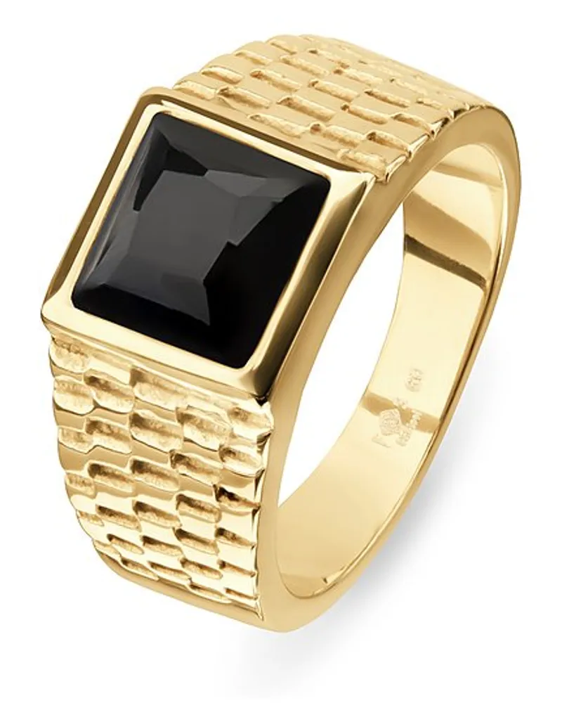 FAVS. Edelstahlring Gelbgold