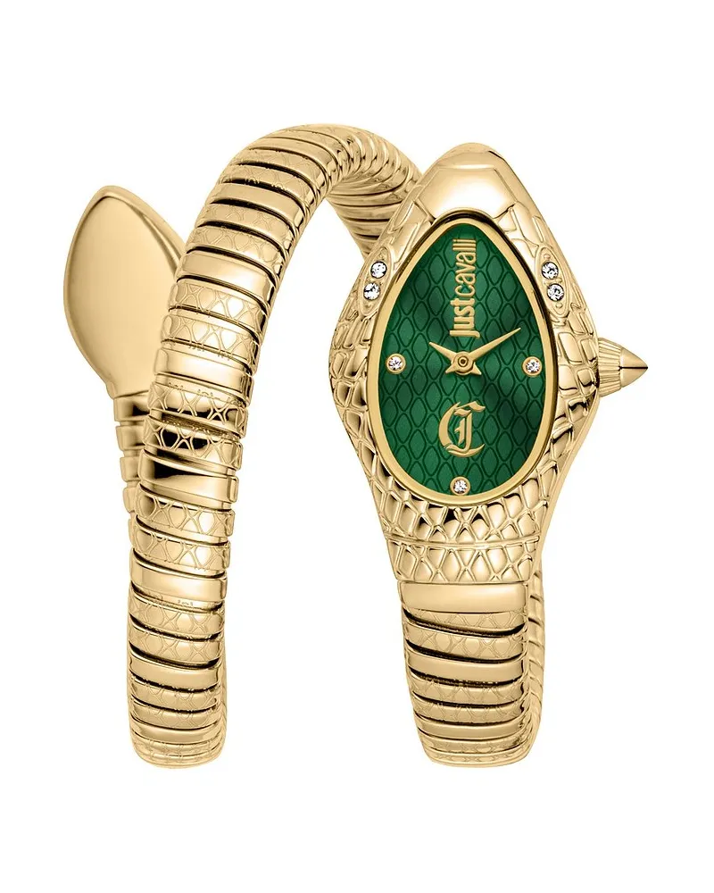 Just Cavalli Damenuhr Signature Snake Gold