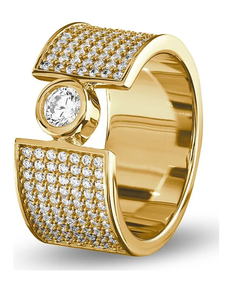 JETTE Damenring CASCADE Gelbgold