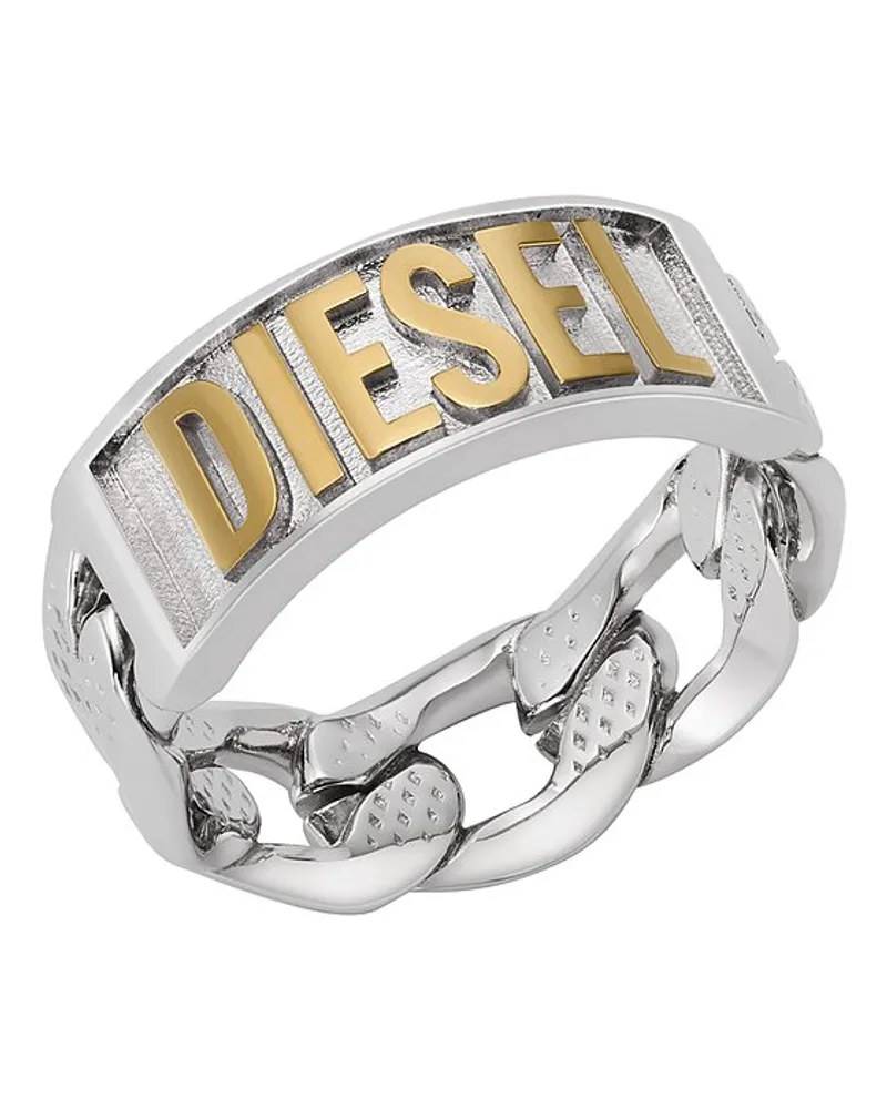 Diesel Herrenring Ring Bicolor