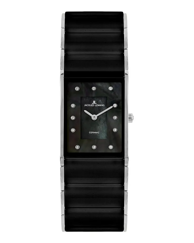 Jacques Lemans Damenuhr Dublin Schwarz