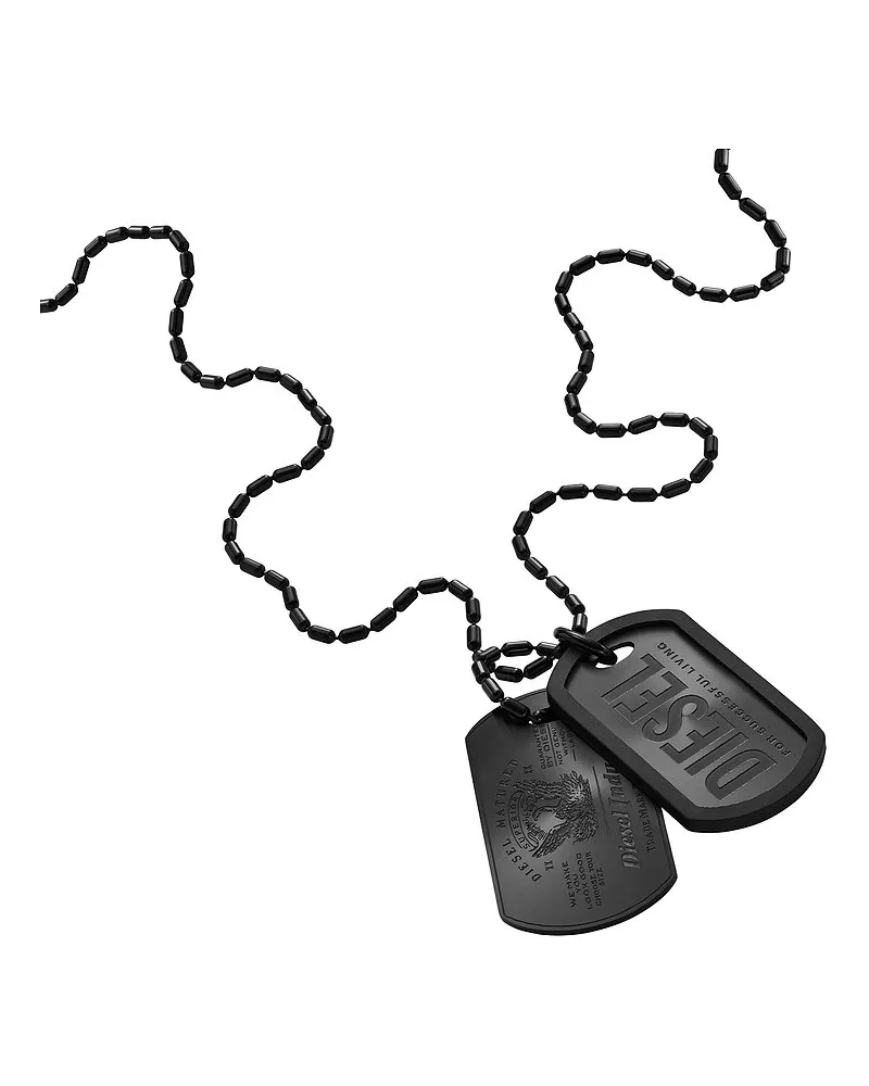 Diesel Kette DIESEL FONT Schwarz