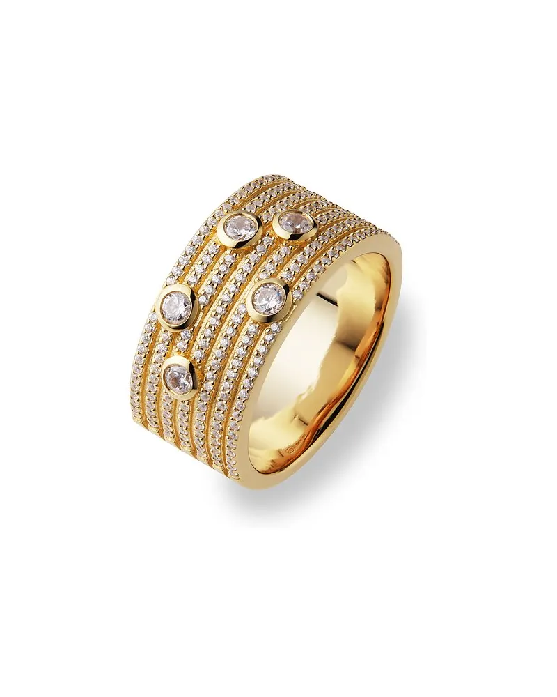 JETTE Damenring DIAMOND Gelbgold