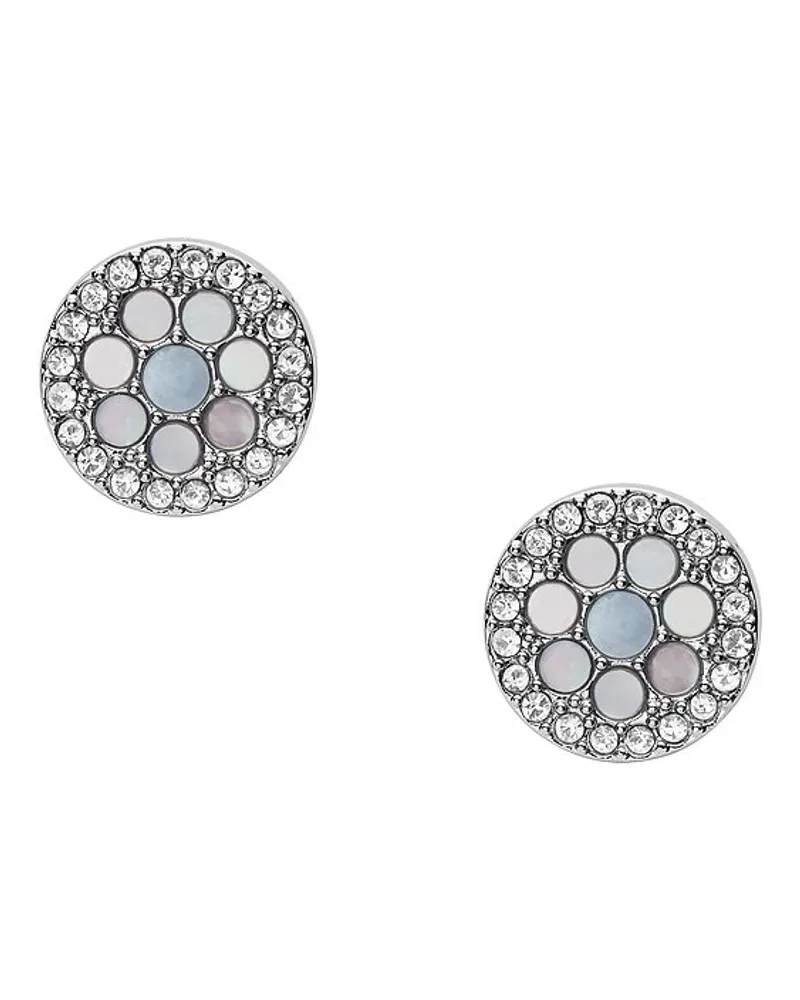 Fossil Ohrstecker Silber