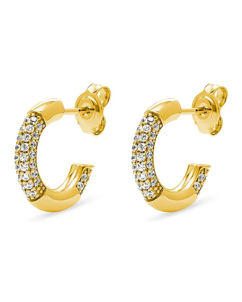 Esprit Creolen Pave Gelbgold