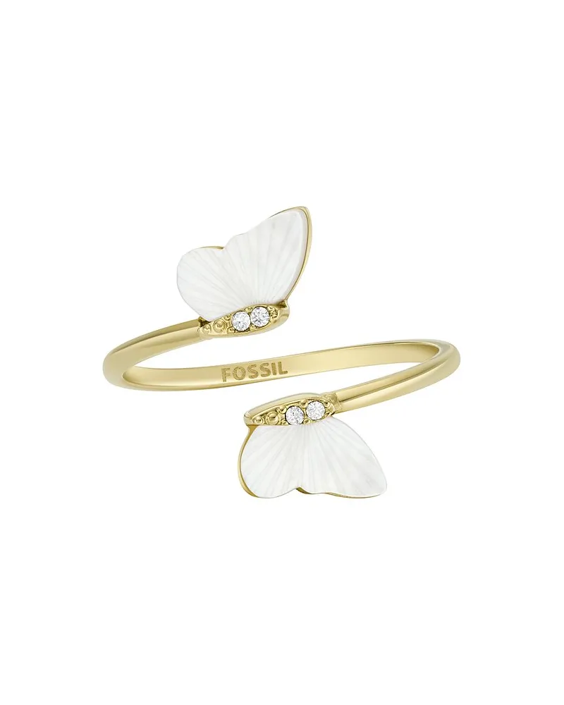 Fossil Damenring Gold