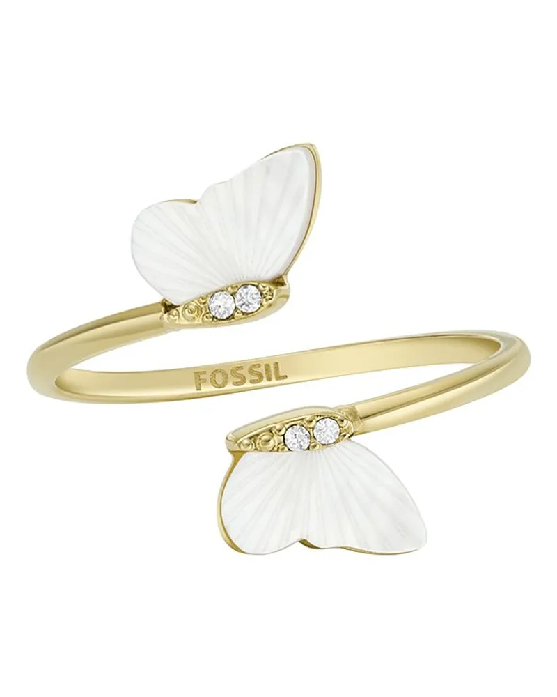 Fossil Damenring Gold